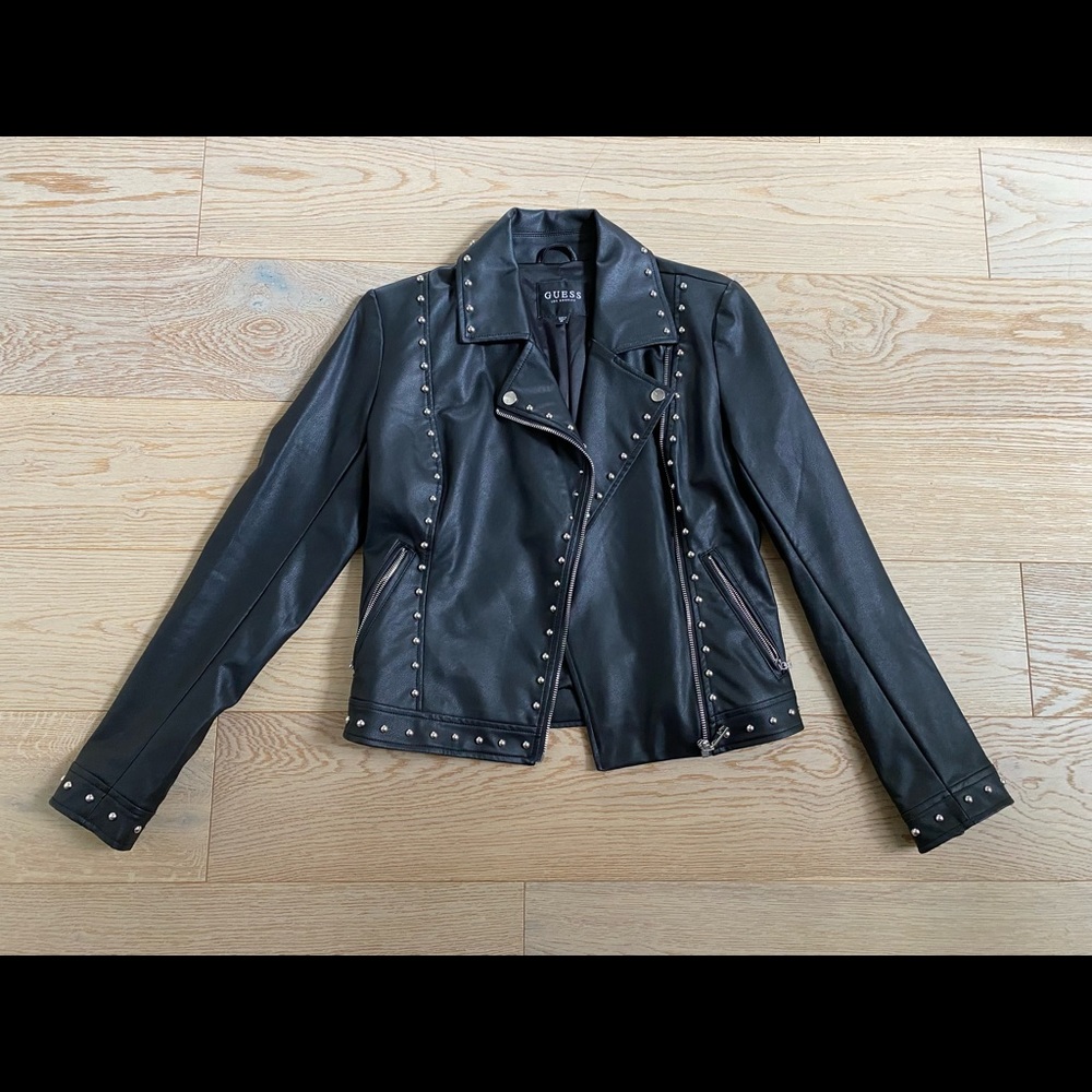 Guess faux leather moto jacket